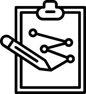 Graphics Line Icon Design Stock Illustration