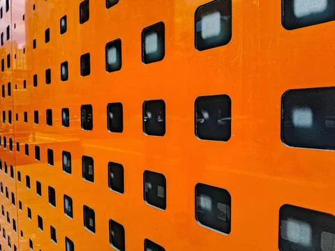 Graphics of a panel with symmetrical cutouts. Stock Photos