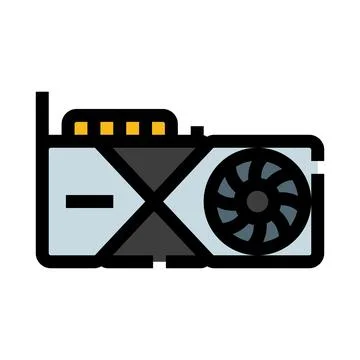 Graphics processing unit computer hardware component illustration イラスト素材