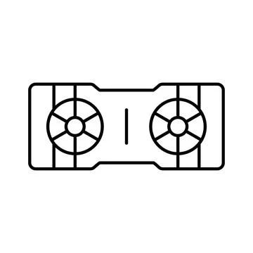 Graphics processing unit with cooling fans vector icon Illustrazione stock