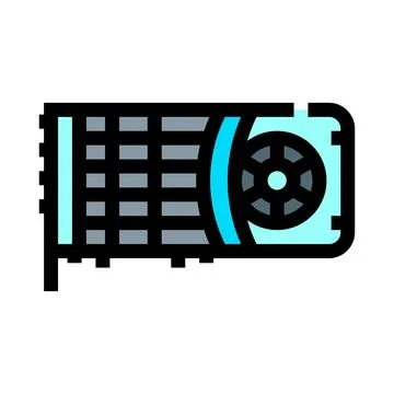 Graphics processing unit for gaming and computing Stock Illustration