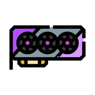 Graphics processing unit for high performance computing Stock Illustration
