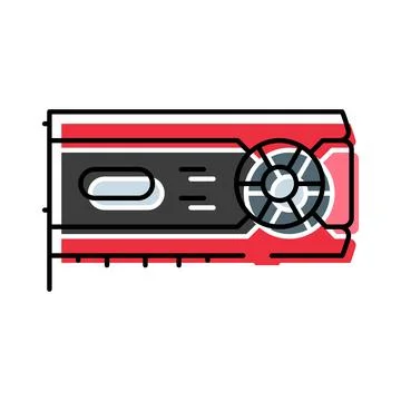 Graphics processing unit for high performance computing Stock Illustration