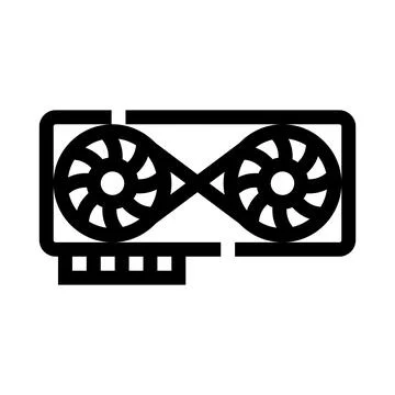 Graphics processing unit icon vector illustration design Stock Illustration