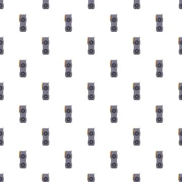Graphics processing unit pattern on white background Stock Illustration