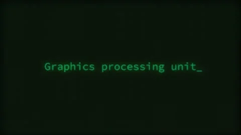 Graphics Processing Unit, Typing Text, Retro Computer Screen Stock Footage 276962290
