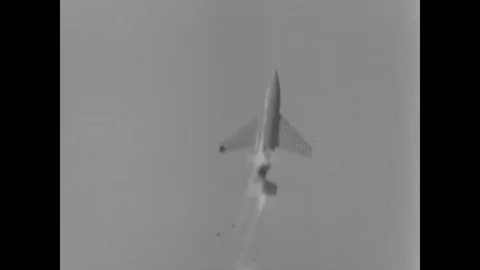 Graphics of Rheintochter surface to air rocket Stock Footage 103383892