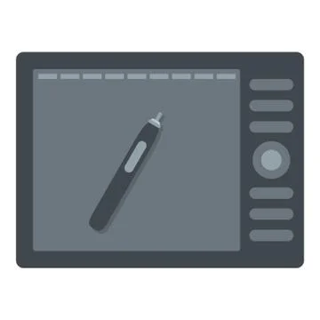 Graphics tablet icon isolated Stock Illustration