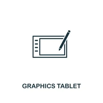 Graphics Tablet icon. Premium style design from design ui and ux icon collection イラスト素材