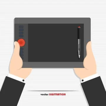 Graphics tablet Illustrazione stock