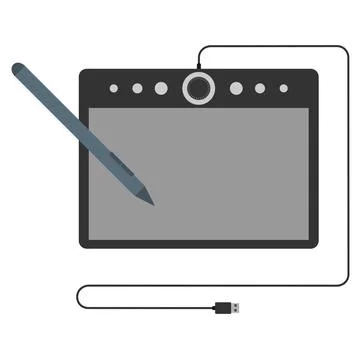Graphics tablet Stock Illustration