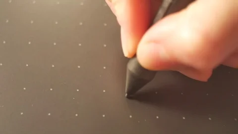 Graphics tablet. Stylus. bar touch. Stock Footage 83832620