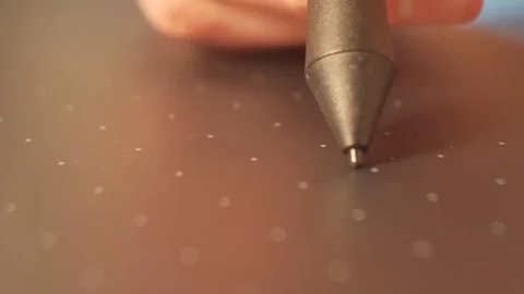 Graphics tablet. Stylus. bar touch. Stock Footage 83832721