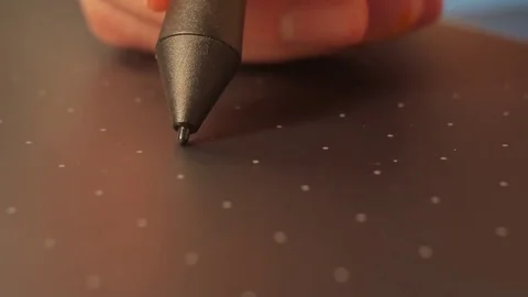 Graphics tablet. Stylus. Video stock 83831505