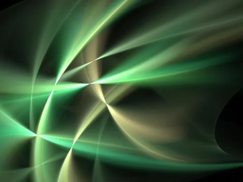 Graphics texture. Computer rendered background. 3D fractal. Smooth green wave 스톡 일러스트