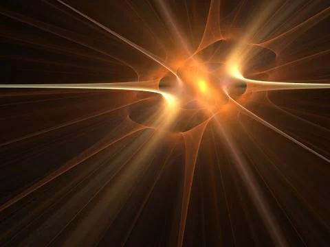 Graphics texture. Computer rendered background. 3D fractal. Galactic explosio Stock Illustration