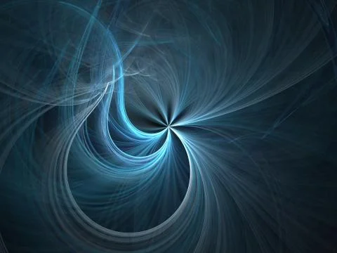 Graphics texture. Computer rendered background. 3D fractal. Blue wave abstrac Stock Illustration