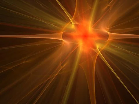 Graphics texture. Computer rendered background. 3D fractal. Explosion and fir Stock Illustration