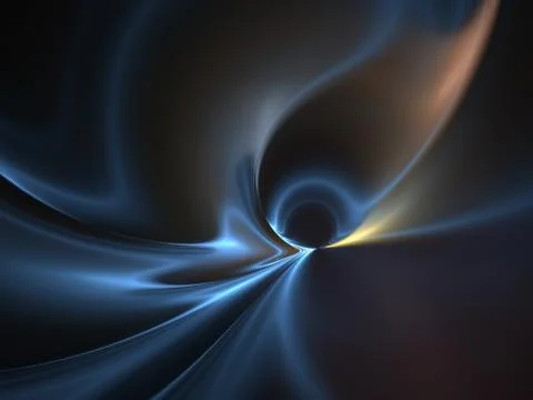 Graphics texture. Computer rendered background. 3D fractal. Blue wave abstrac Stockillustratie
