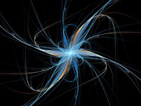 Graphics texture. Computer rendered background. 3D fractal. Artificial flower Stock Illustration