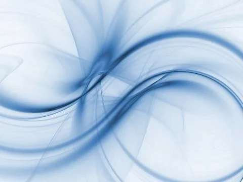 Graphics texture. Computer rendered background. 3D fractal. Smooth blue waves Stock Photos