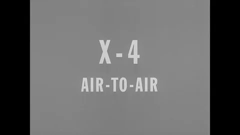 Graphics of X4 air to air rocket Stock Footage 103384015