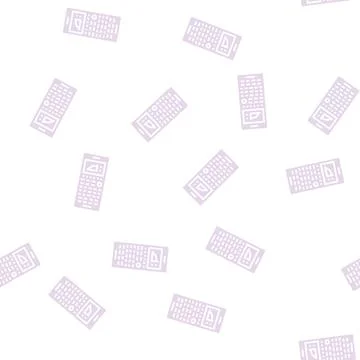 Graphing calculator glyph seamless pattern 스톡 일러스트