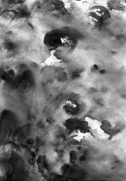 Graphite background. Simple abstract black-white watercolor, animal print. Stock Illustration