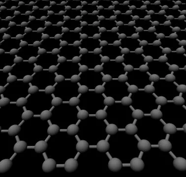 Graphite crystal lattice Stock Illustration