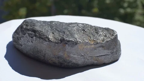 Graphite Geological Sample Stock Footage 93845771