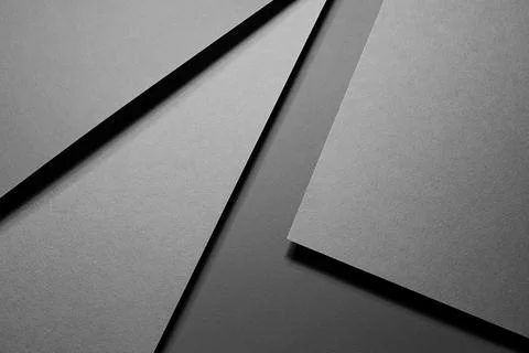 Graphite grey abstract geometric background with soar rectangle spaces, strip Stock Illustration