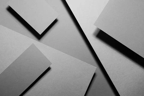 Graphite grey abstract geometric background with soar rectangle spaces, strip Foto stock
