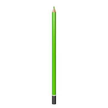 Graphite light green pencil. Stock Illustration