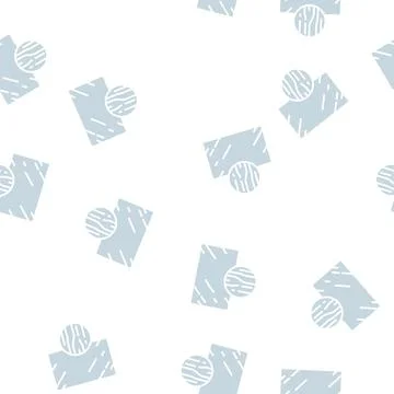 Graphite mirror glyph seamless pattern Illustration