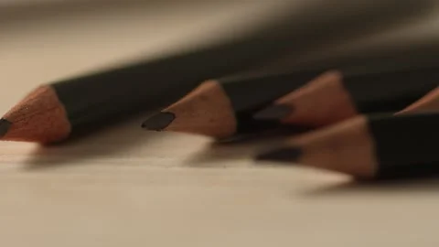 Graphite Pencils for art. Stock Footage 264287590