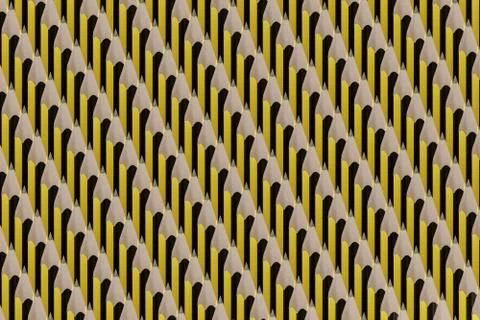 Graphite Pencils Pattern background. 3d illustration. Stockillustratie