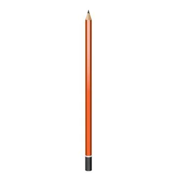 Graphite pink pencil. Stock Illustration