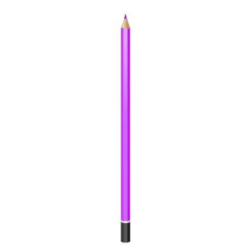 Graphite purple pencil. Stock Illustration
