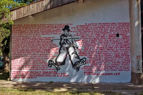 Graphite on the wall Stock Photos