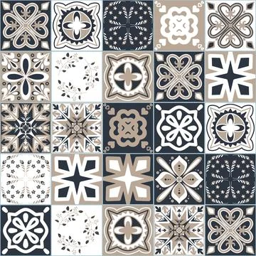 Graphite white square ceramic tile, seamless pattern decorative background fo Illustrazione stock