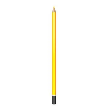 Graphite yelllow pencil. Stock Illustration