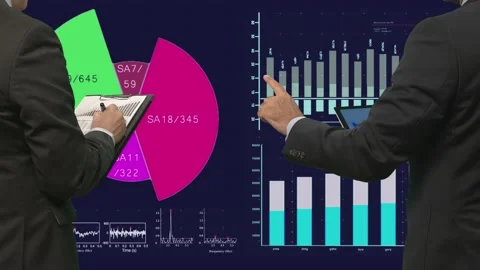 Graphs And Business  Stock Footage 200730819