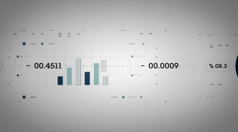 Graphs And Data Tracking Blue Lite Stock Footage 51605954