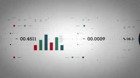 Graphs And Data Tracking Color Lite Stock Footage 51606515
