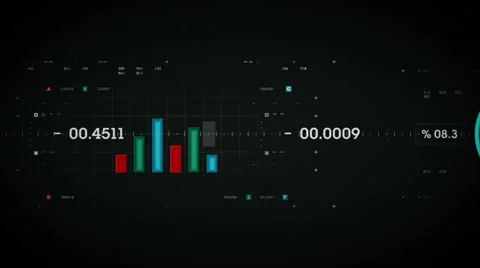 Graphs And Data Tracking Color Stock Footage 51606640