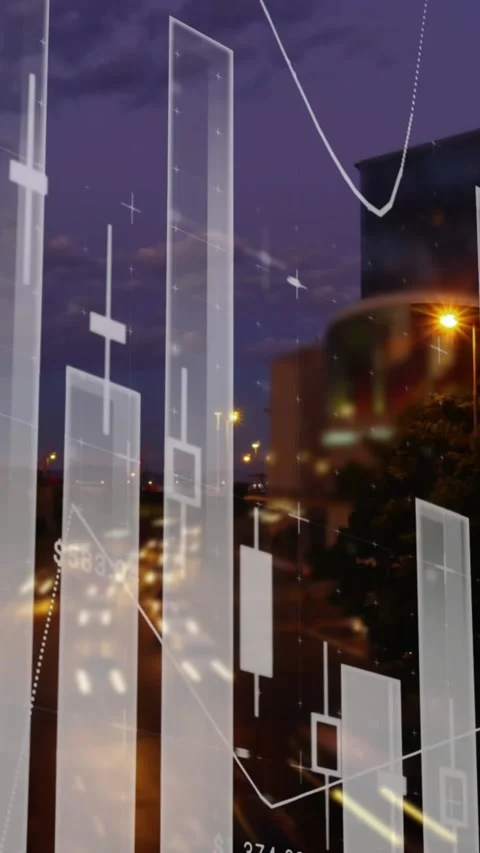 Graphs and statistics moving 4k Stock Footage 341918352