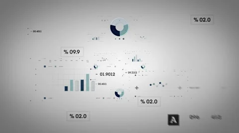 Graphs Blue Lite Stock Footage 51029569