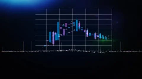 Graphs, charts and data. Perfect Flight through Business Network. Stock. Looped 스톡 일러스트