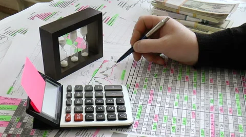 Graphs, charts, business Stock Footage 68347773