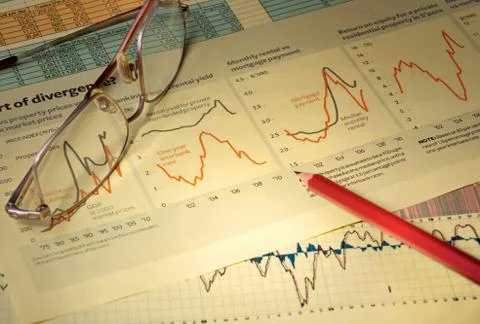 Graphs &amp; Charts Stock Photos
